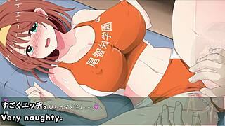 Hypno Pencil Trial! Big Tits Crossdressing In Anime Hentai Game!