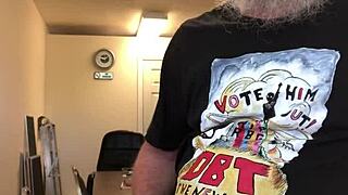 horny mature amateurs masturbate shaved pussies to orgasm and cumshot.