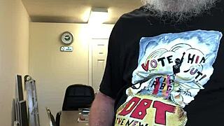 horny mature amateurs masturbate shaved pussies to orgasm and cumshot.