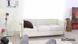 sensual cutie sucks cock pov, gets wet pussy pounded