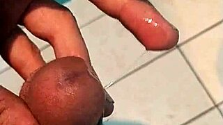 masturbating in bathroom with full house?