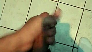 masturbating in bathroom with full house?