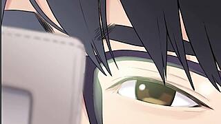 Teacher gropes milf mother-in-law to orgasm in anime