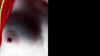 with a lover via video call