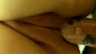 Young tattooed girl with tight pussy in POV