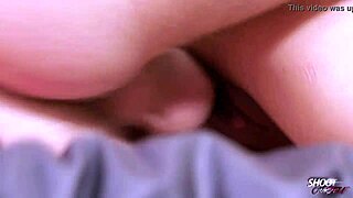 Shy student films her first erotic video with deepthroat and riding