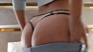 Latina Teen 18+ Brunette Shows Big Ass In Webcam Thong