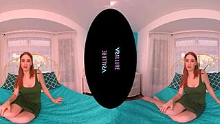 I am having a personal dinner date with vrallure, the redhead pornstar with big tits, riding and masturbating in reality