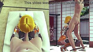 Sakura Igawa cunnilingus and missionary in 3D 😘