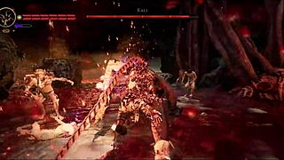 Succubus battles in the bonus comic arena stage.