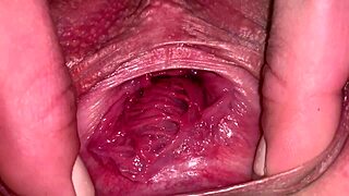 Pussy Gape Display in a Solo Amateur Homemade Video Session