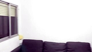 teen asian gets huge blowjob and cumshot after losing darts game 😏