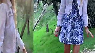 Nikole Nash squirts in public art session.