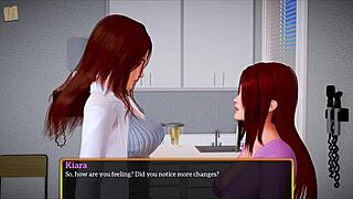 My new family 402 with brunette and redhead characters