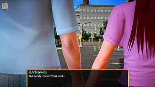 My new family 402 with brunette and redhead characters