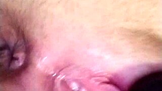 that sexy white girl squirts all over herself while masturbating