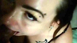 Blowjob Fun with Couple in Homemade Cumshot