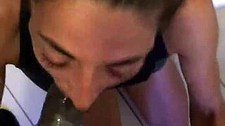 white girl deepthroats and sucks me off completely