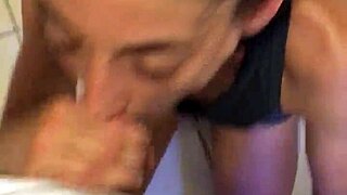 white girl deepthroats and sucks me off completely