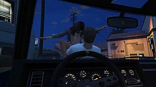 In gta 5, my online character gets a hooker in the car 😎