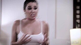 i cant believe my stepdaughters are in this hot threesome, shaved and hairless with big tits.