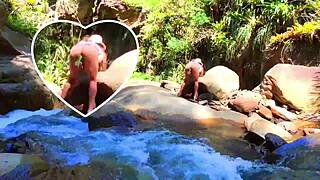 I am Lilyan masturbating by the river