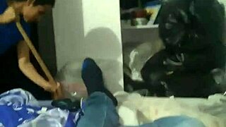 stepsister cleans room in real life scenario