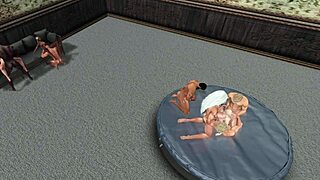 Honeymoon Wager With Intense Licking And Gangbang Orgasms