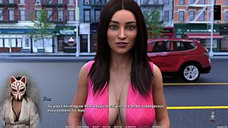 Brunette Milf Handjob In Public Parking Lot