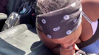 Crazy BBW Sucks Dick Publicly!