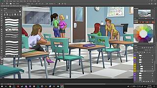 Darkcookie streams Summertime Saga on Picarto in 720p on September 29, 2023