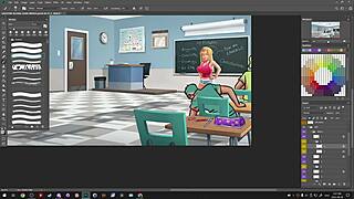 Darkcookie streams Summertime Saga on Picarto in 720p on September 29, 2023