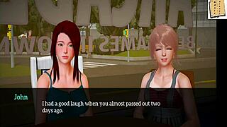 Blonde in new family performs 69, licking shaved pussy and ass