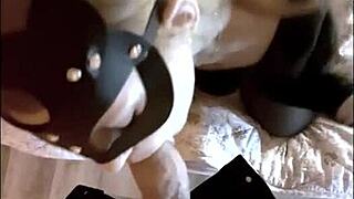 Can blonde with small tits suck monster cock?