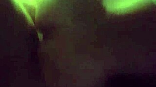 four friends partying at the nightclub after a long night out, dancing and having fun until dawn