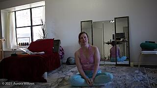 Yoga instructor teaches wife femdom moves