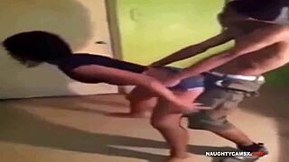 Sexy bikini dances in yard compilation