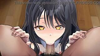junior gets blowjob in anime hentai style 😘