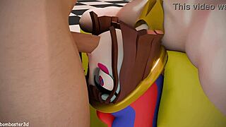 poor pomni got fucked in both holes and covered in cum