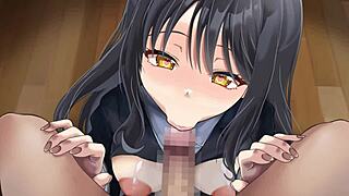 junior gets blowjob in anime hentai style 😘