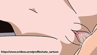 Boruto and hanabi in anime adventure