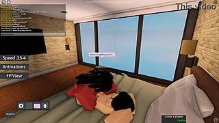Meru the succubus in Roblox gives blowjob and rides cowgirl
