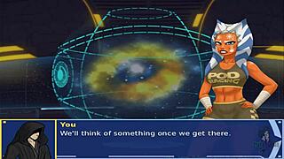 Star Wars cosplay with hot alien girls in group action.