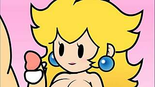 Peachypop34's paper peach handjob animation is hot