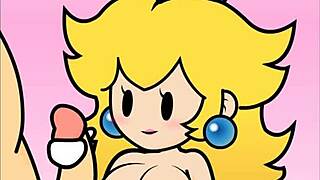 Peachypop34's paper peach handjob animation is hot