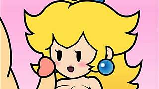 Peachypop34's paper peach handjob animation is hot
