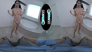 wetvr sexy vr bath fuck with sawyer cassidy using vibrator