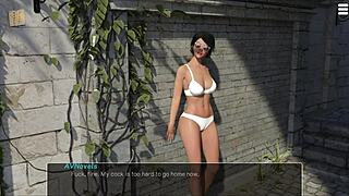 knockout master dominates brunette with big tits outdoors