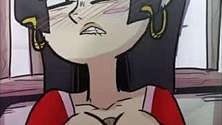 Boa Hancock gives casual titty fuck in anime loop