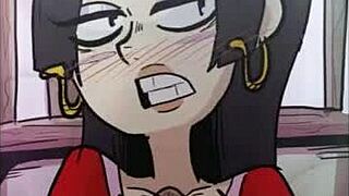 Boa Hancock gives casual titty fuck in anime loop